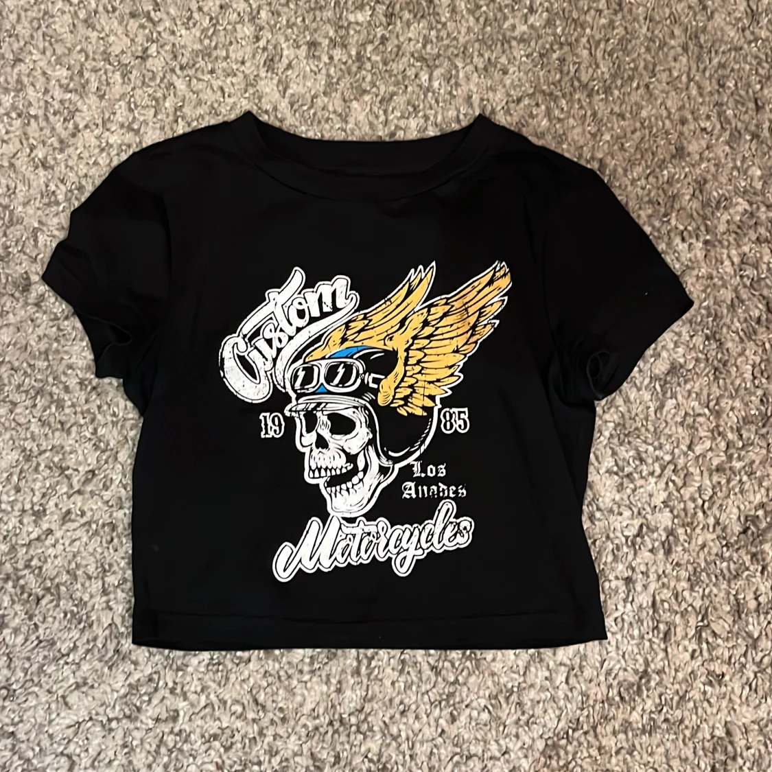 Svart magtröja med tryck