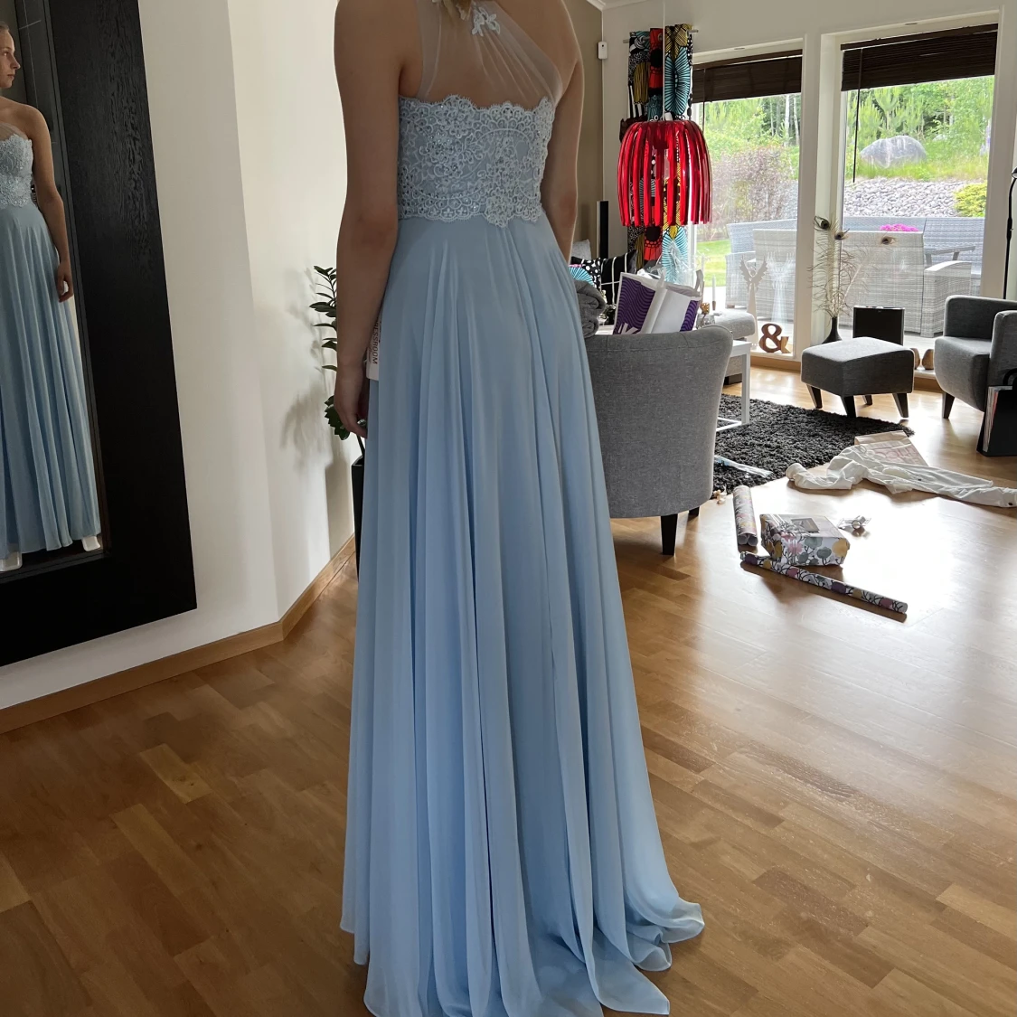 Blå balklänning - 90