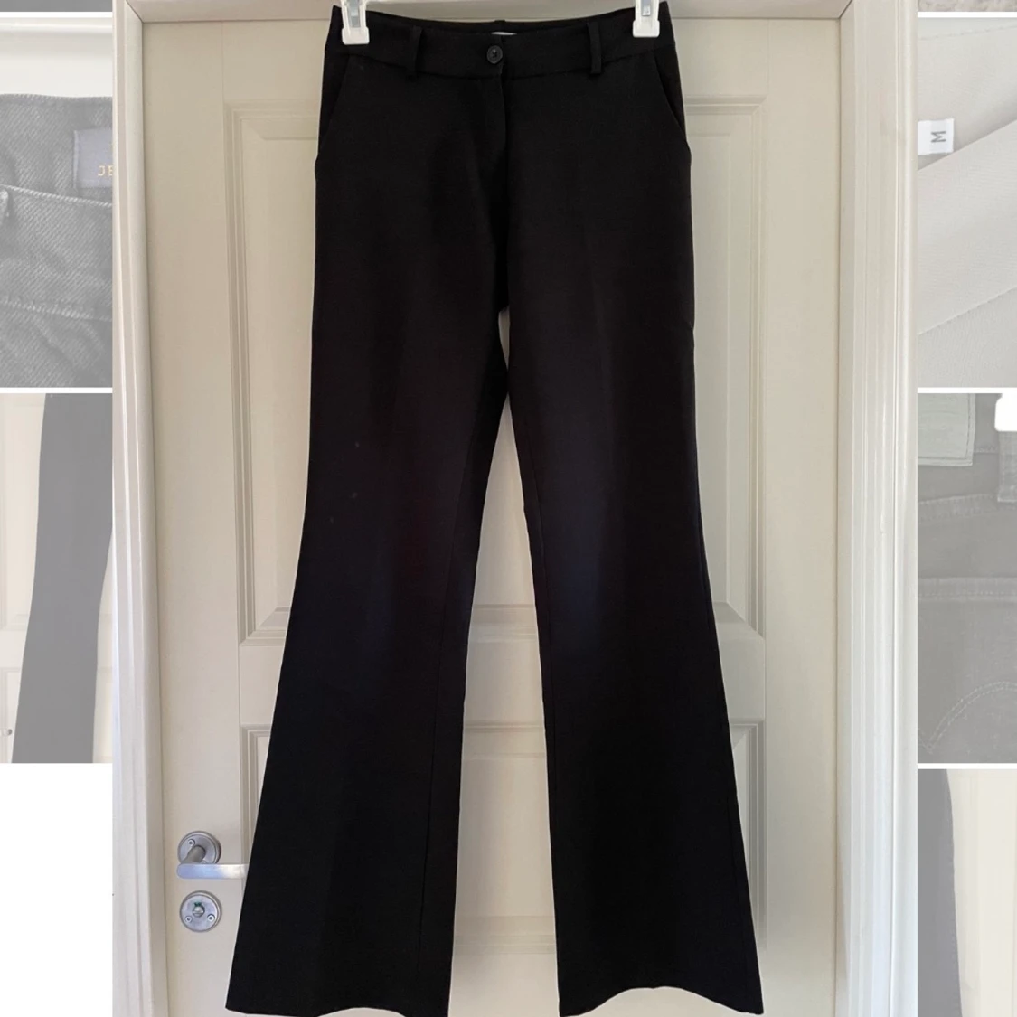 Lågmidjade bootcut kostymbyxor  - 90