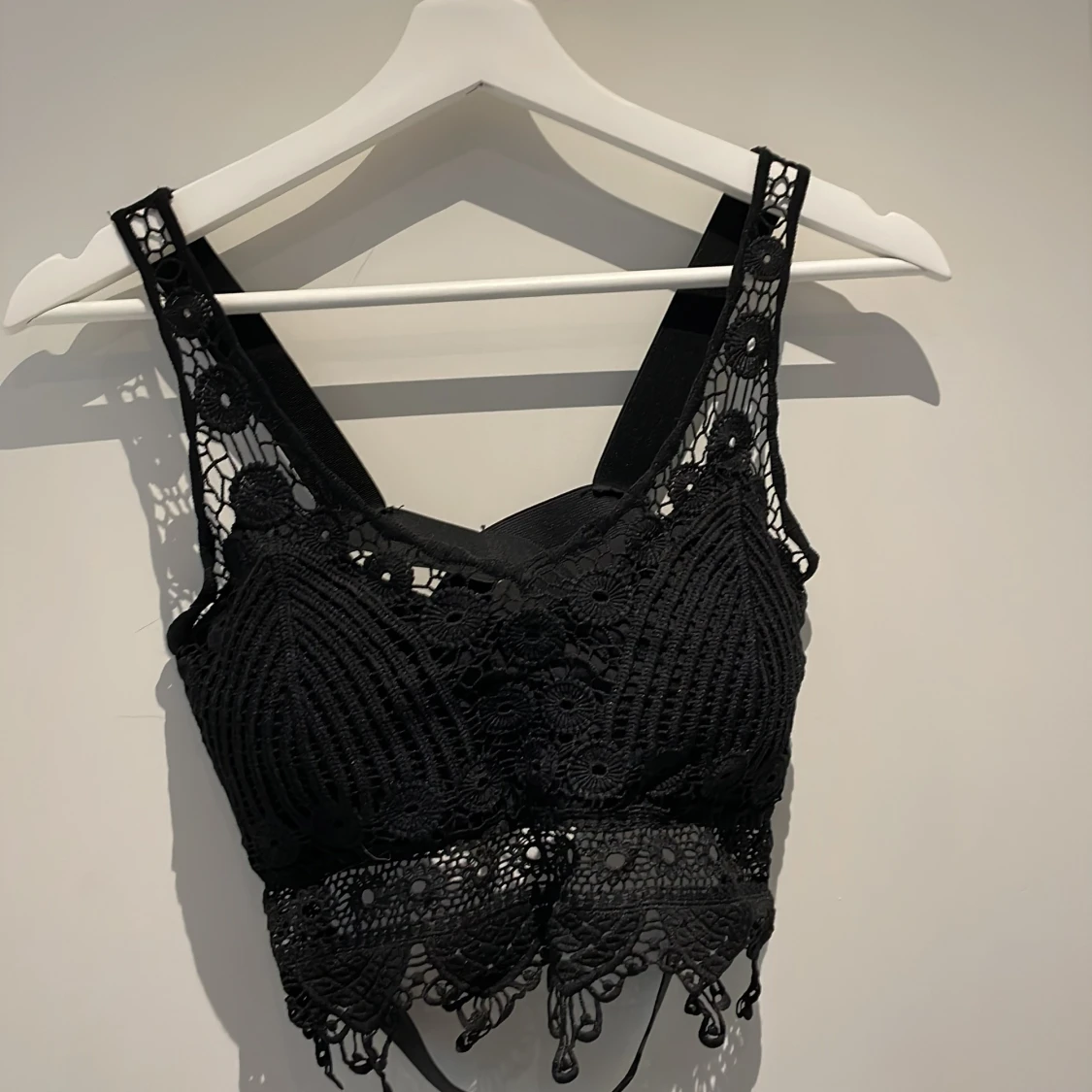 Söt svart topp one size