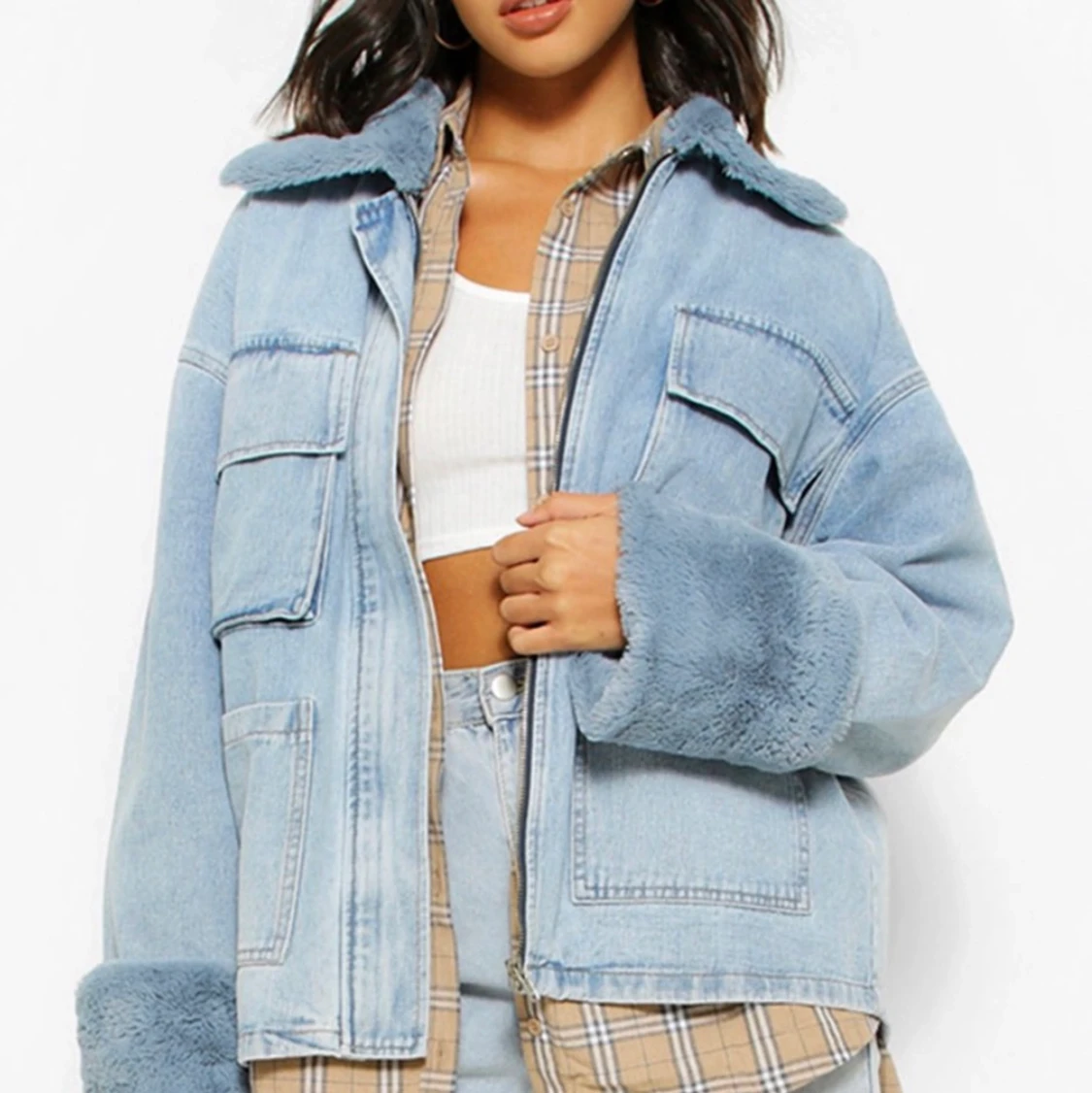 Boohoo jeans jacka