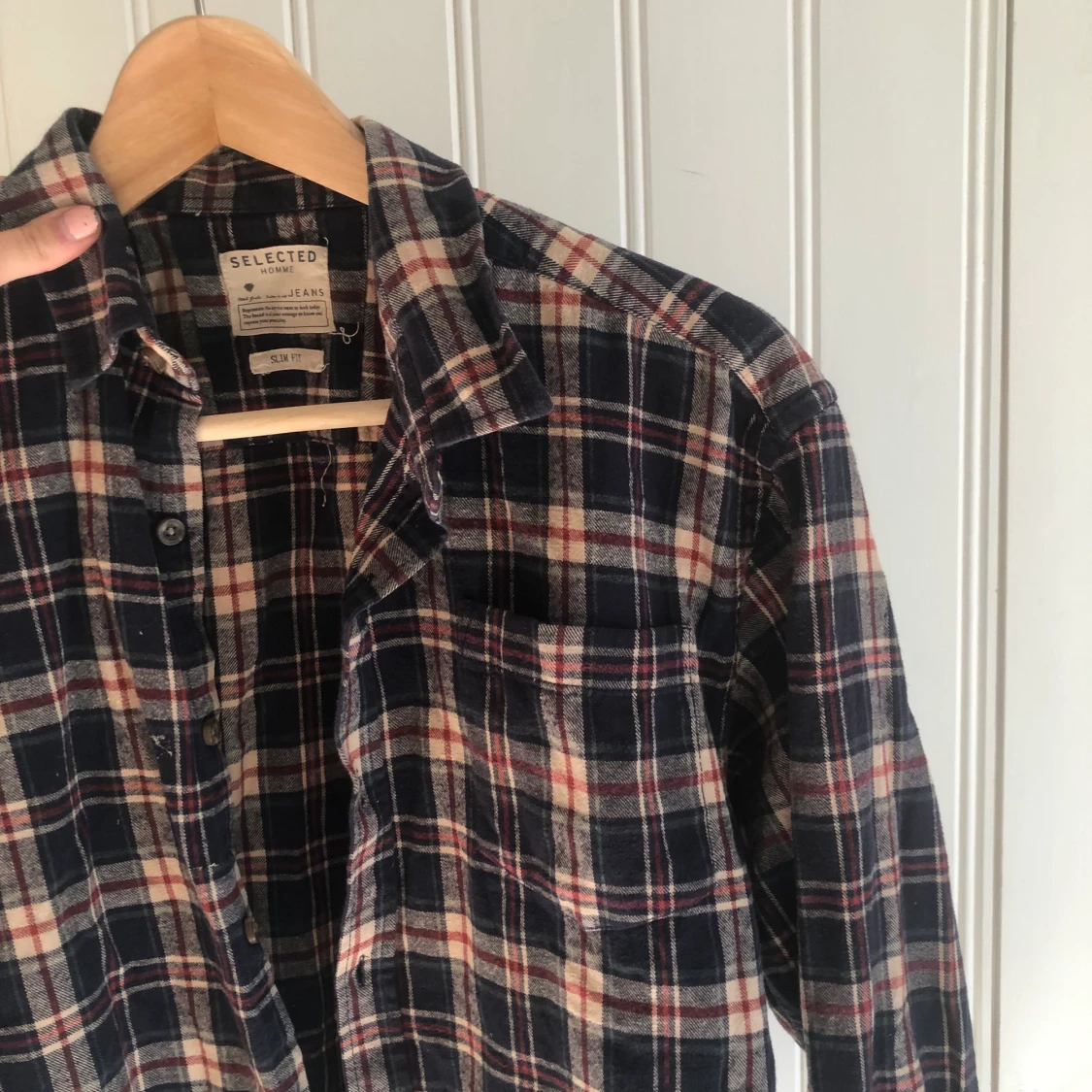 Rutig flanellskjorta  - 91