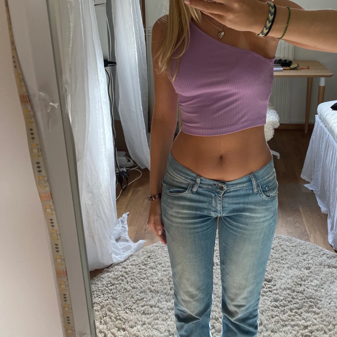 One-shoulder topp - 90