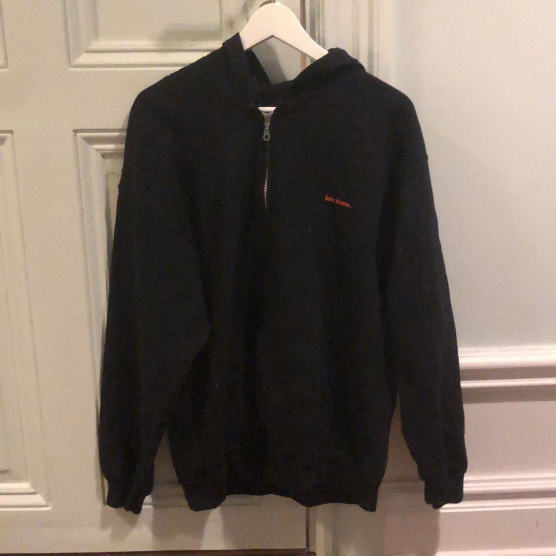 Svart oversized hoodie