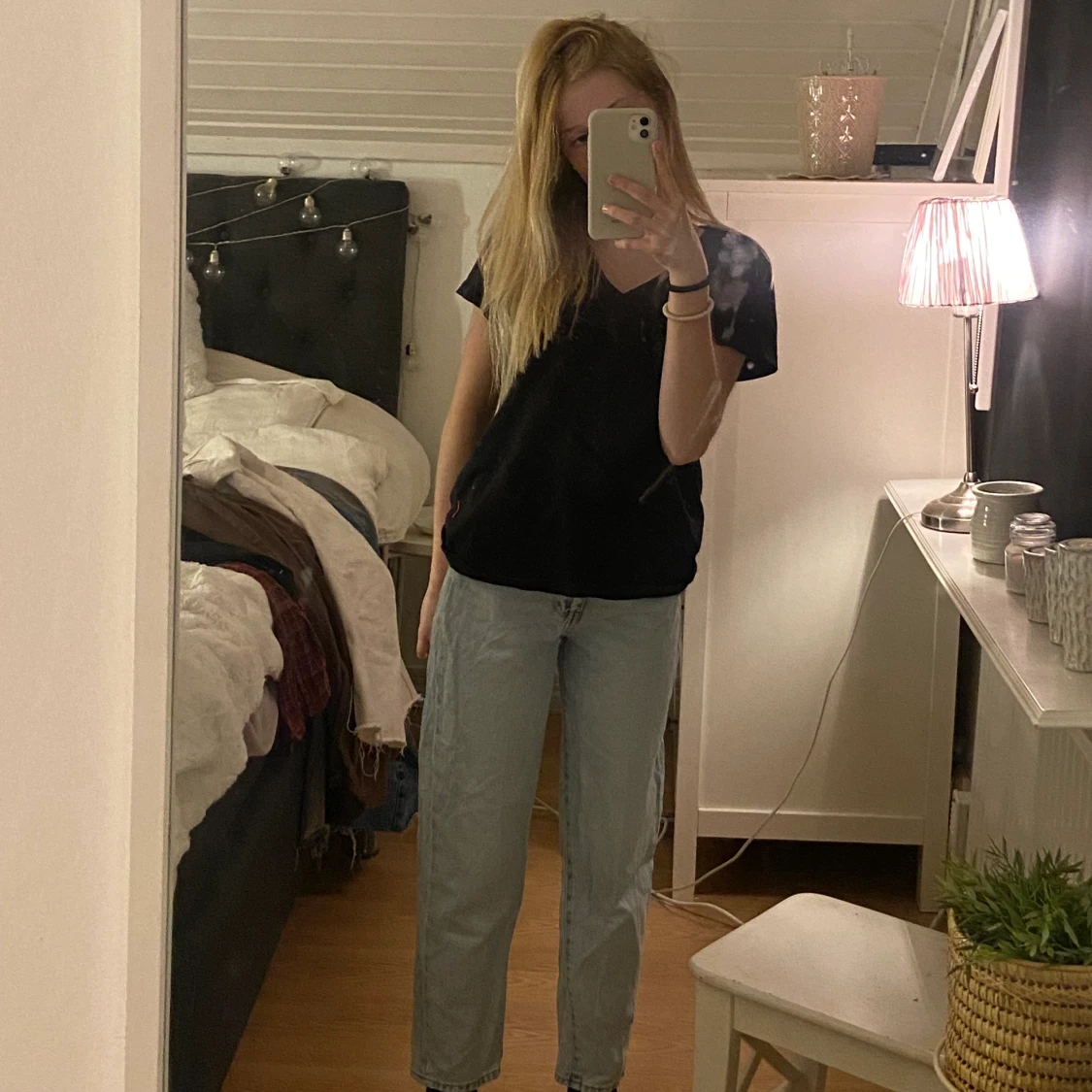 Ljus blå mom jeans