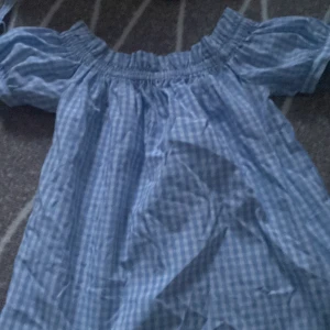 Blus - Blå blus i storlek 34. Köpte på marknad för 300kr och använt 1 gång.