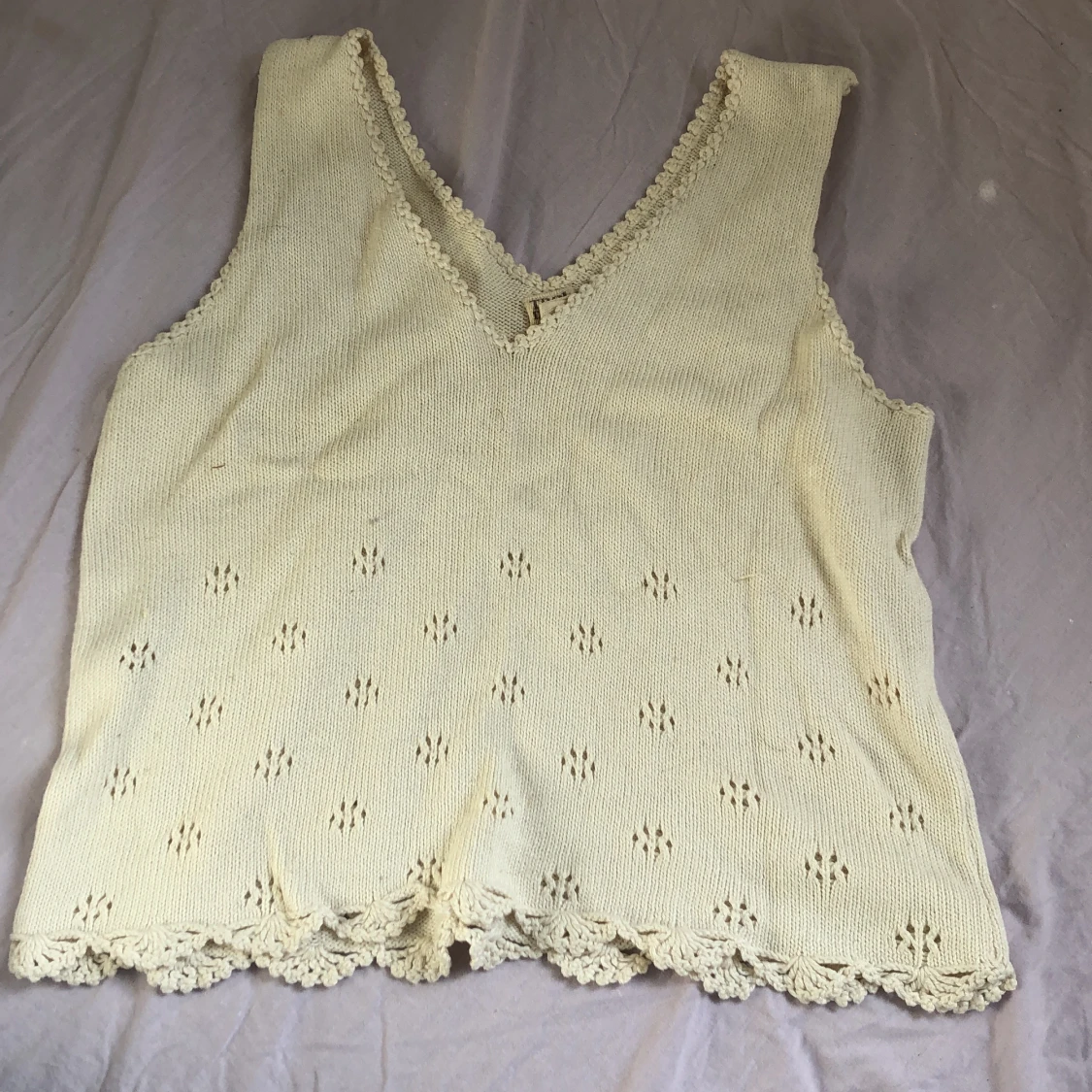 Extremt fin stickad väst