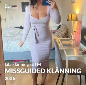 Missguided klänning ljuslila - Oanvänd