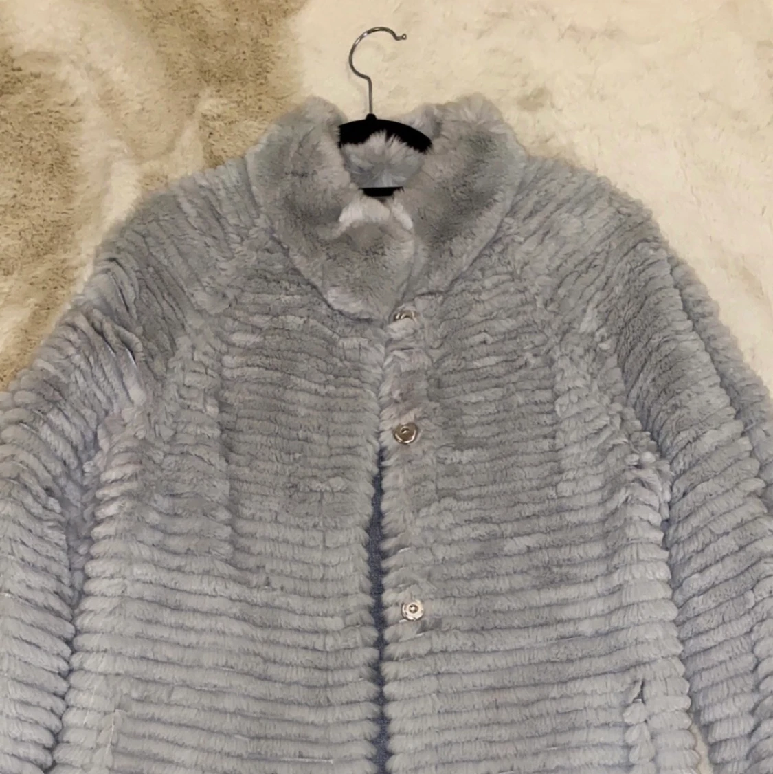 Pälsjacka i äkta kaninpäls - 90