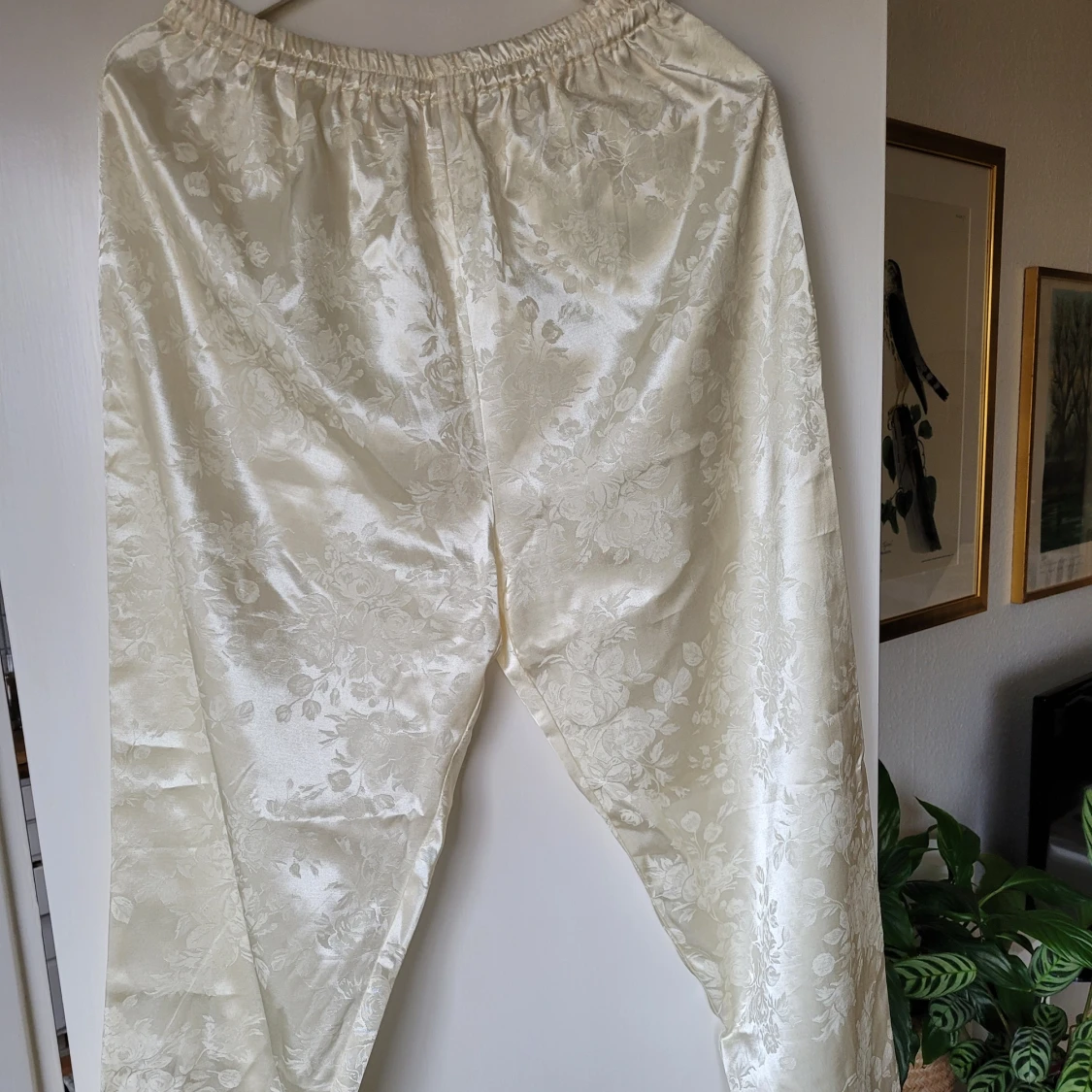 Pyjamasbyxor Loungwear Cremefärgad L - 91