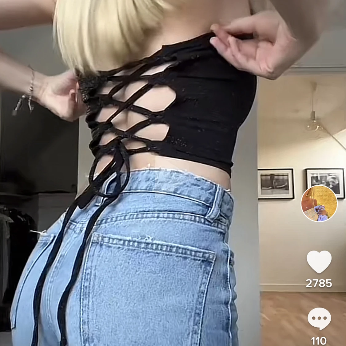 Glittrig bandeau - 90