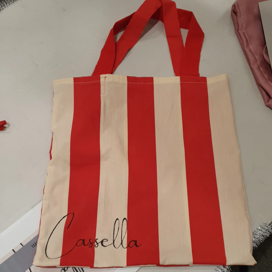 Totebag med ficka