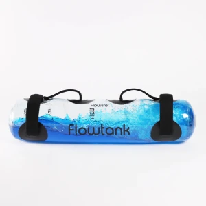 Flowtank  - För träning hemma, stugan, på semestern. Fyll plasttuben med vatten från 0-15 kg. Häll ut när du är klar, lätt enkel, smidig att ha med sig.  Är som ny då jag har träningsförbud  Nypris 890kr  