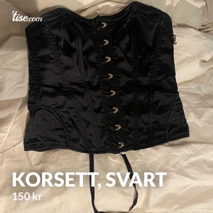 Korsett, Svart vintage - För liten