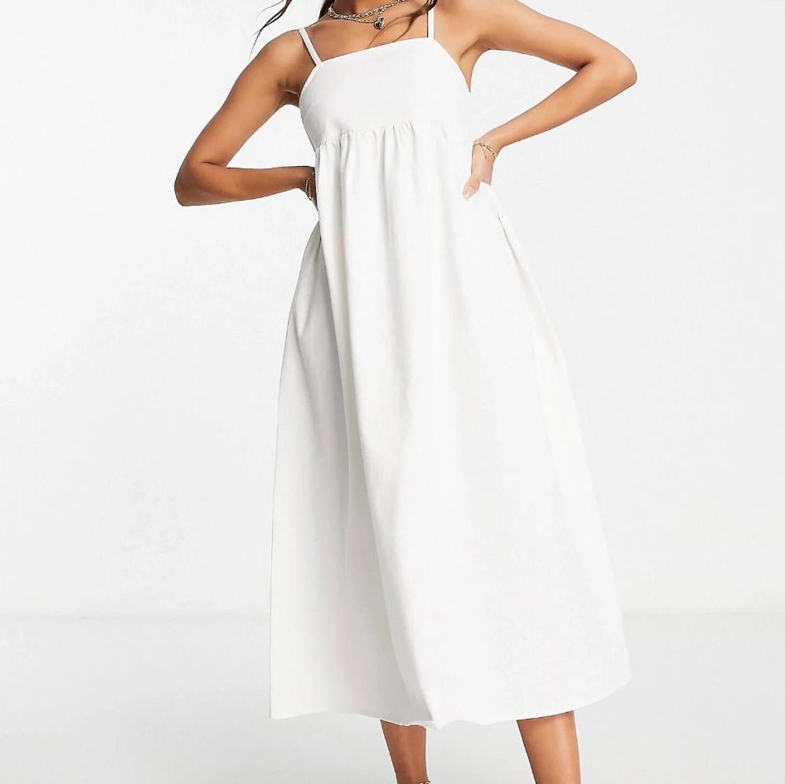 Vit sommarklänning  - 91