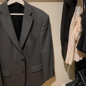 Oversize grå kavaj  - Superfin grå oversized kavaj