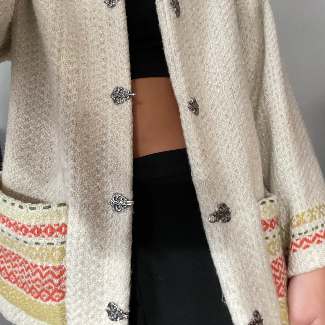 Mönstrad höst/vårjacka  - 91