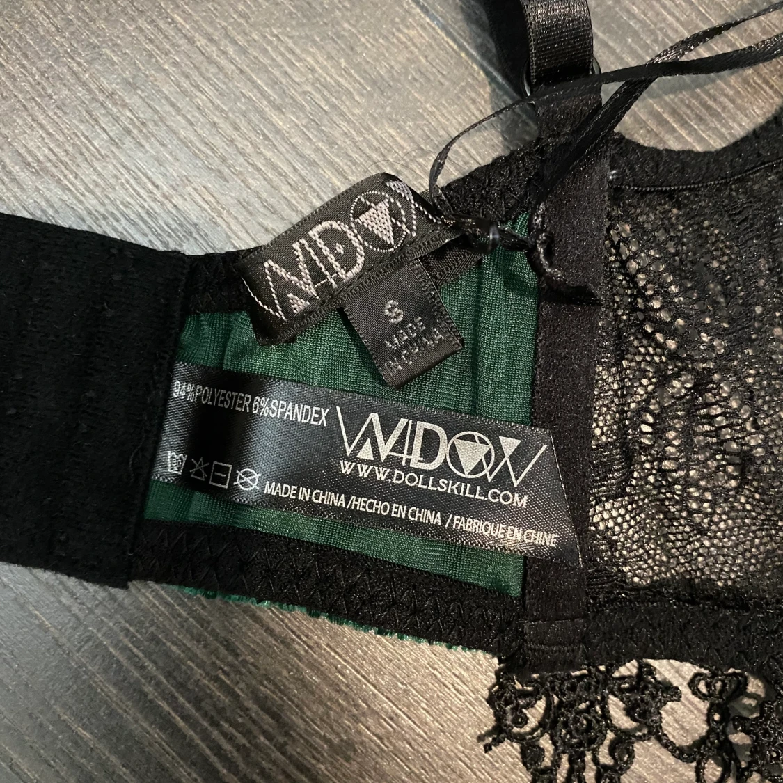 Widow Velvet bralette - 91