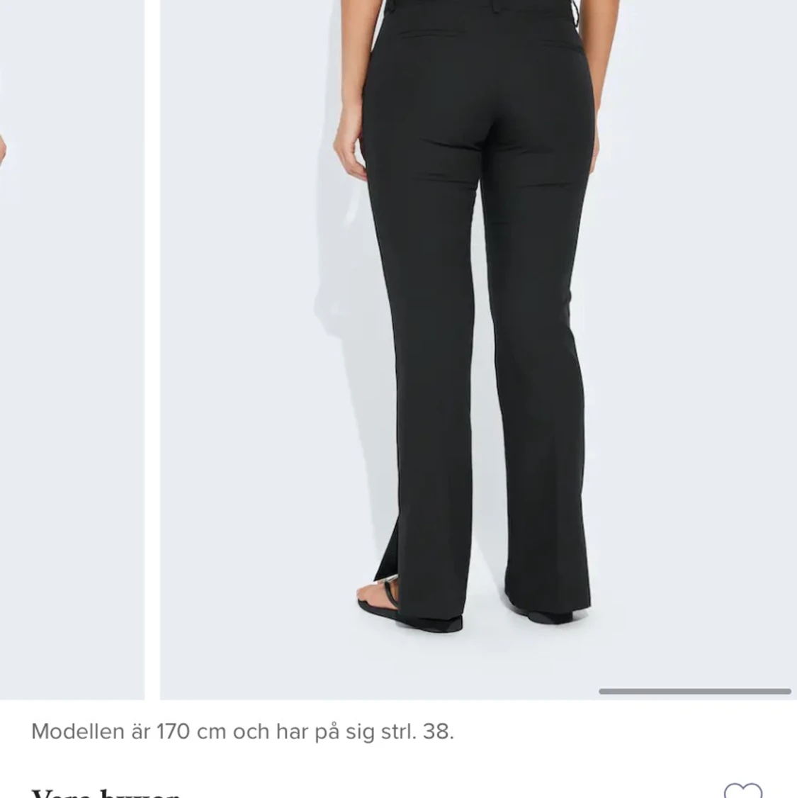 Bikbok vera lågmidjade kostymbyxor - 91