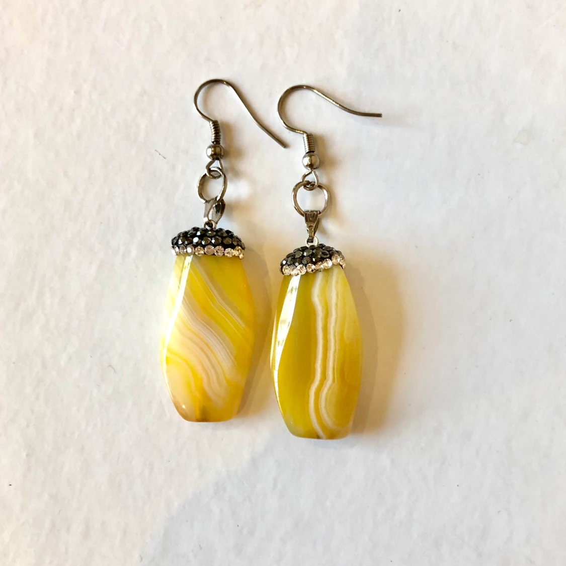 Handmade örhängen i glas