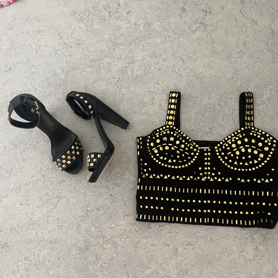 Sett med skor , topp och överdelen nya - 91