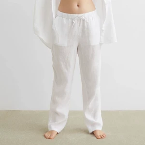 linnebyxor  - vita linnebyxor ifrån h&m, köparen står för frakten🤍🤍