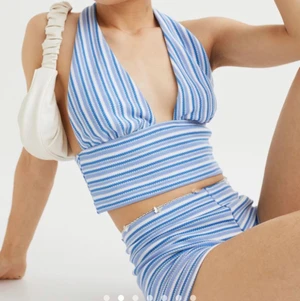 Halterneck topp hm - Blå topp storlek S, aldrig andvänd