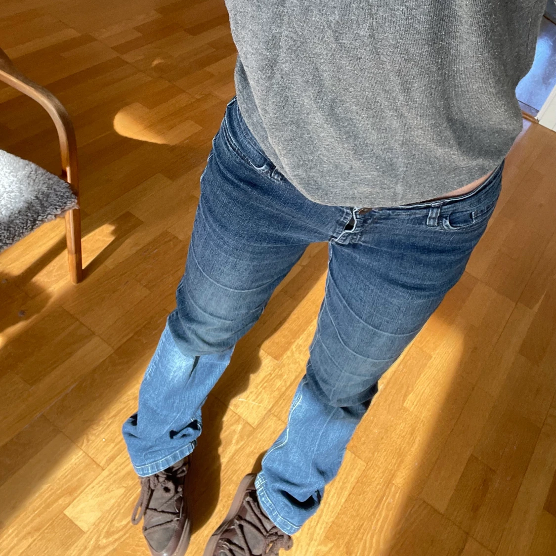 Lågmidjade bootcut jeans