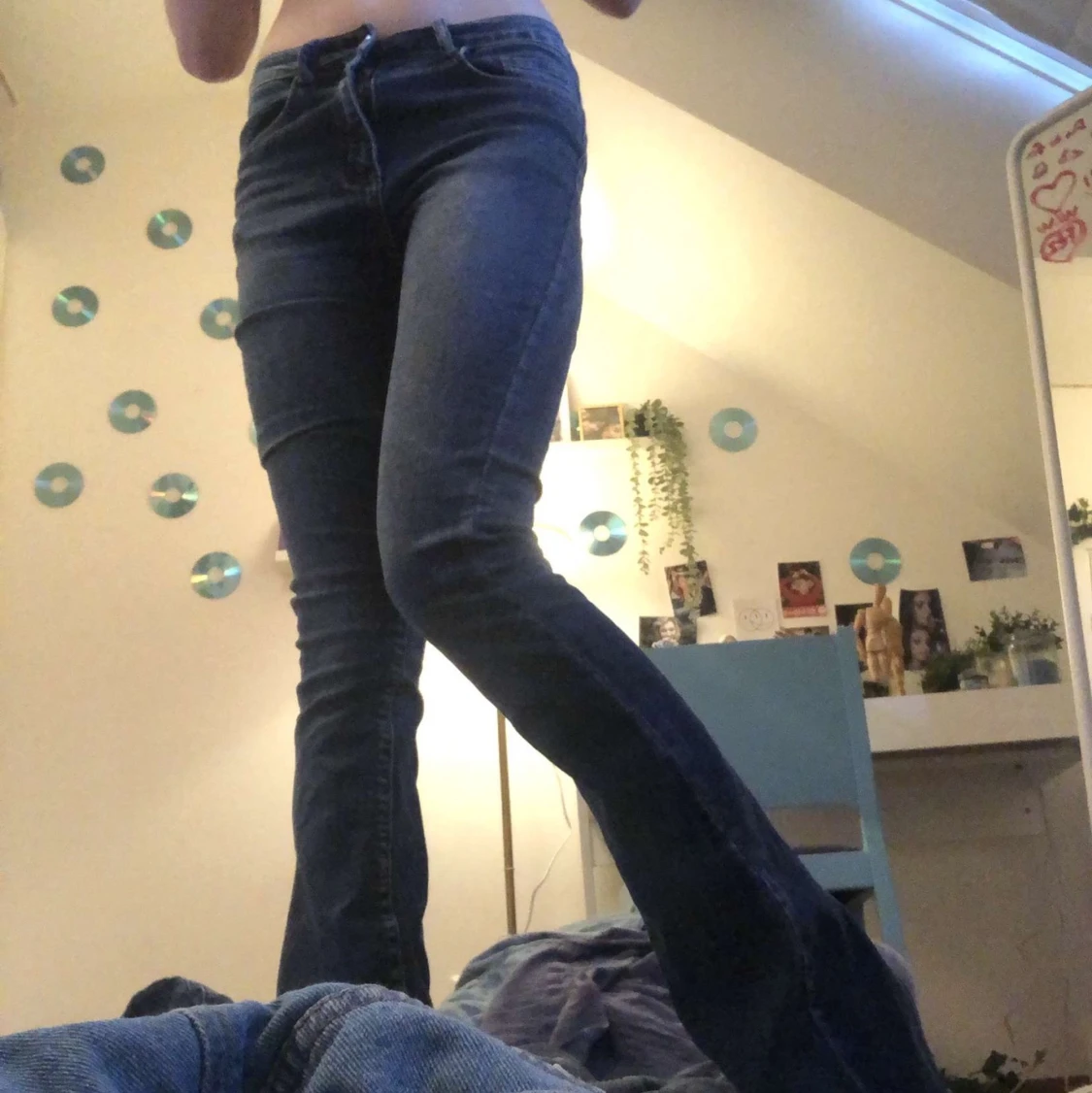 Lågmidjade bootcut jeans