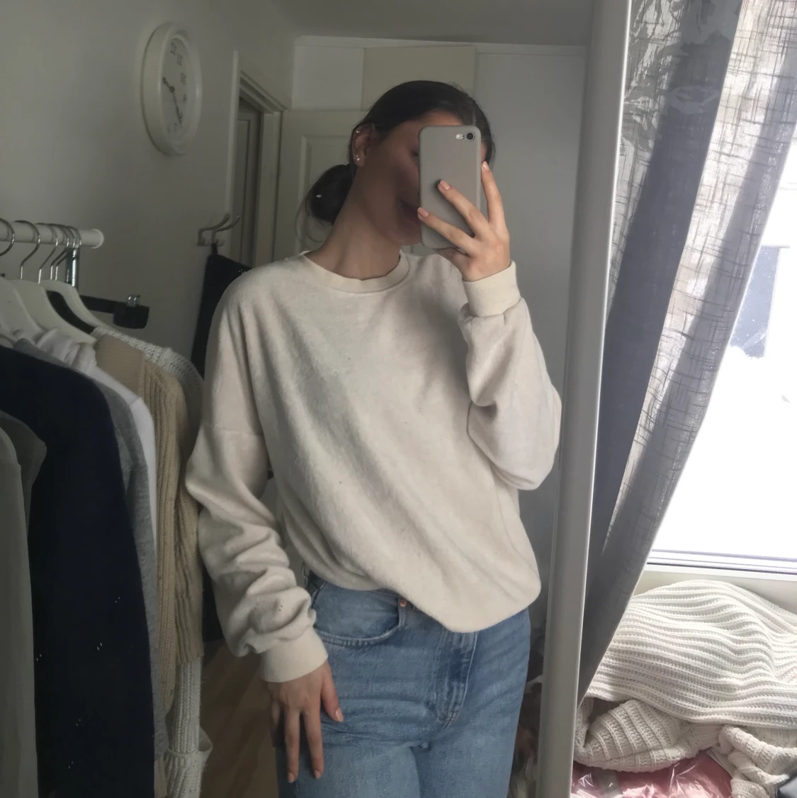 Fin ljus sweatshirt - 90