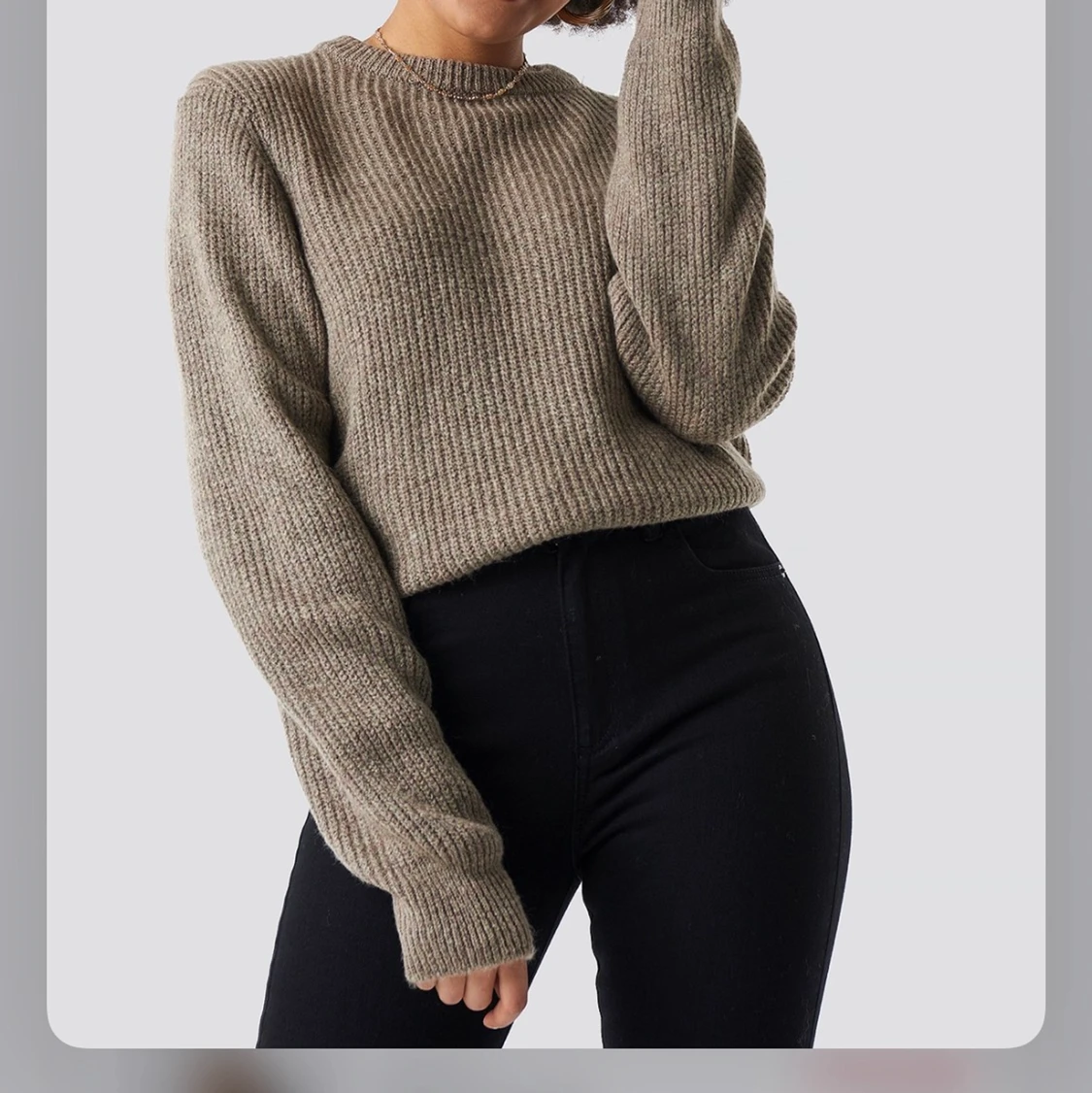 Brun/beige tröja  - 90