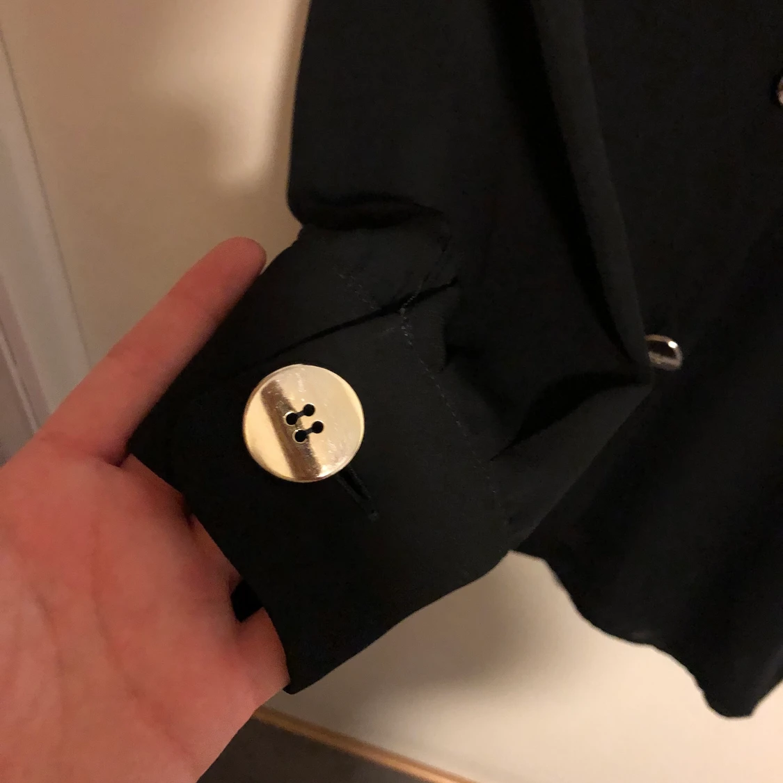 Long Blouse with golden statement buttons  - 90