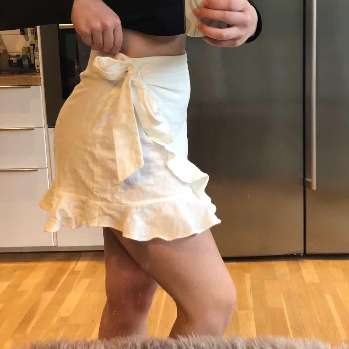 Vit söt kjol från shein - 90