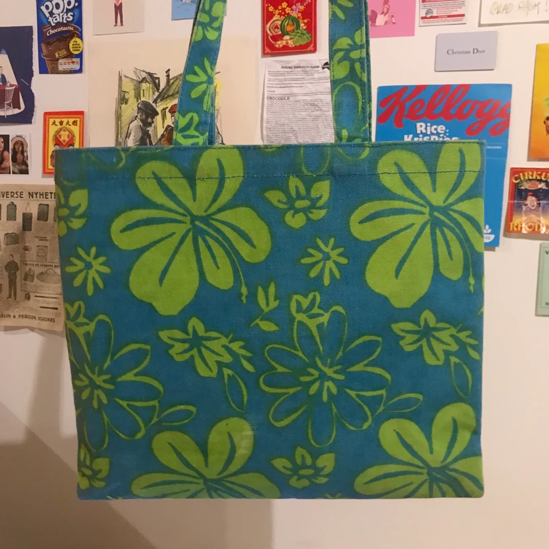 hibiscus tote bag