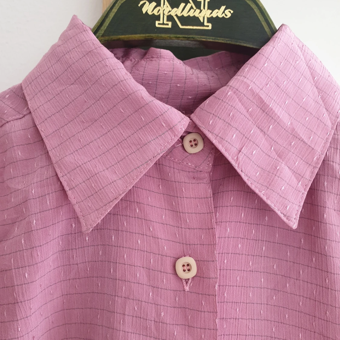 Vintage blus skjorta rosa - 91