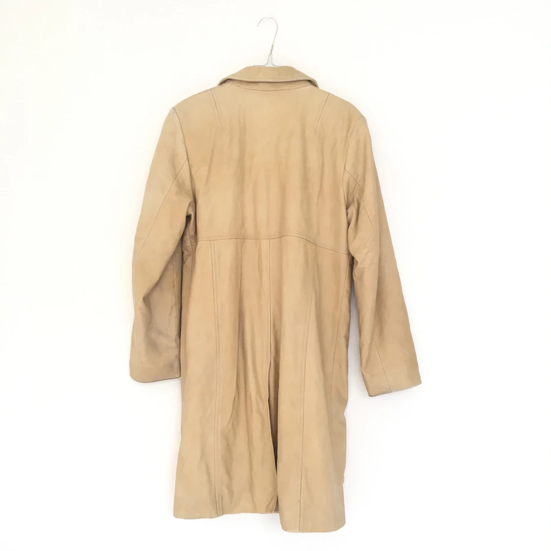 Beige skinnkappa - 90