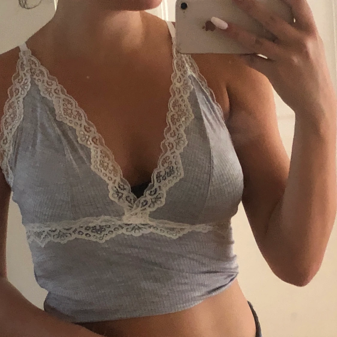 Festtröja med spets 