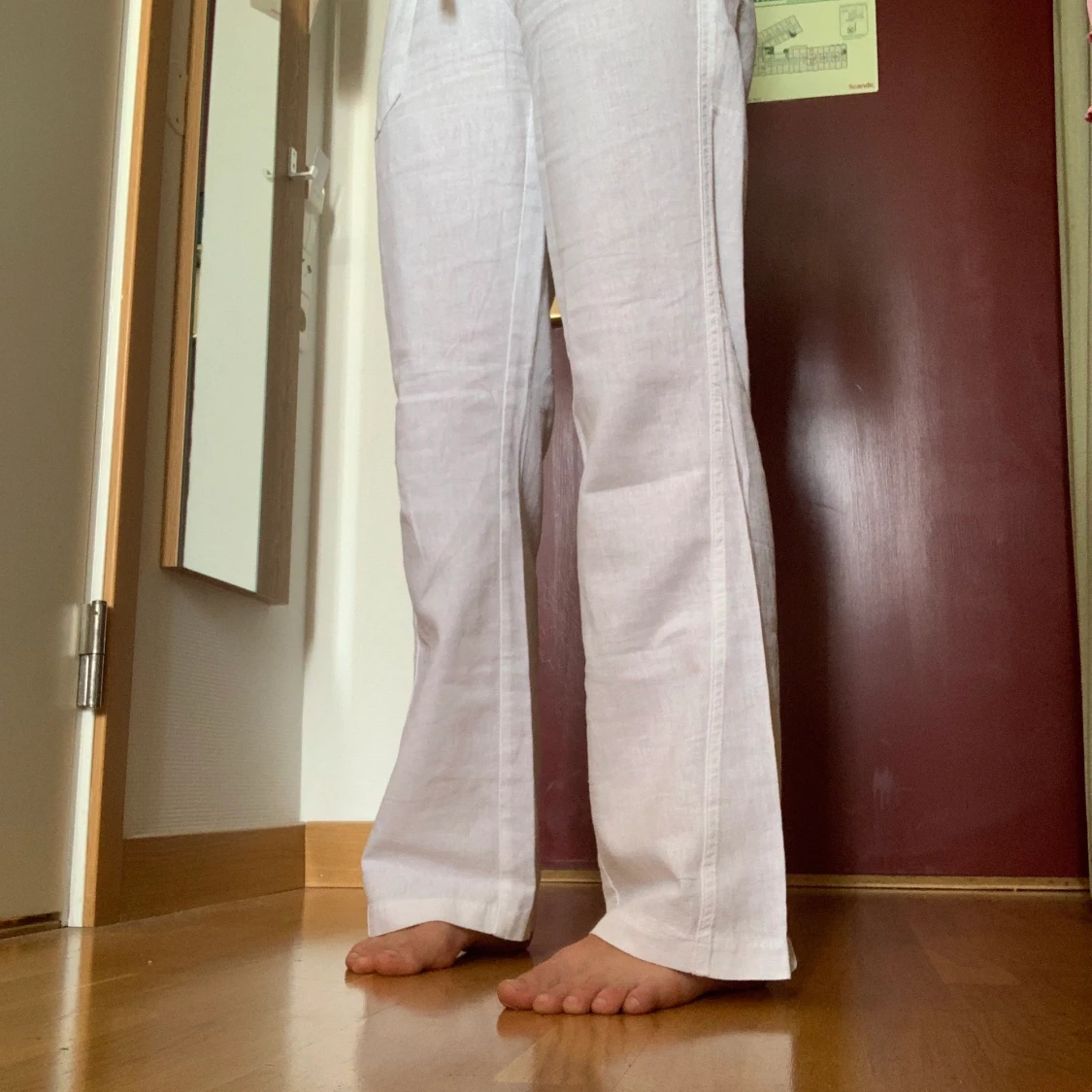 Linnebyxor storlek S - 90