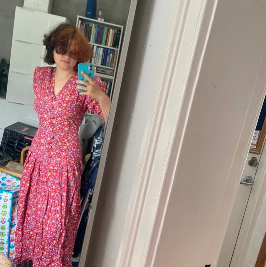 Blommig klänning - 90