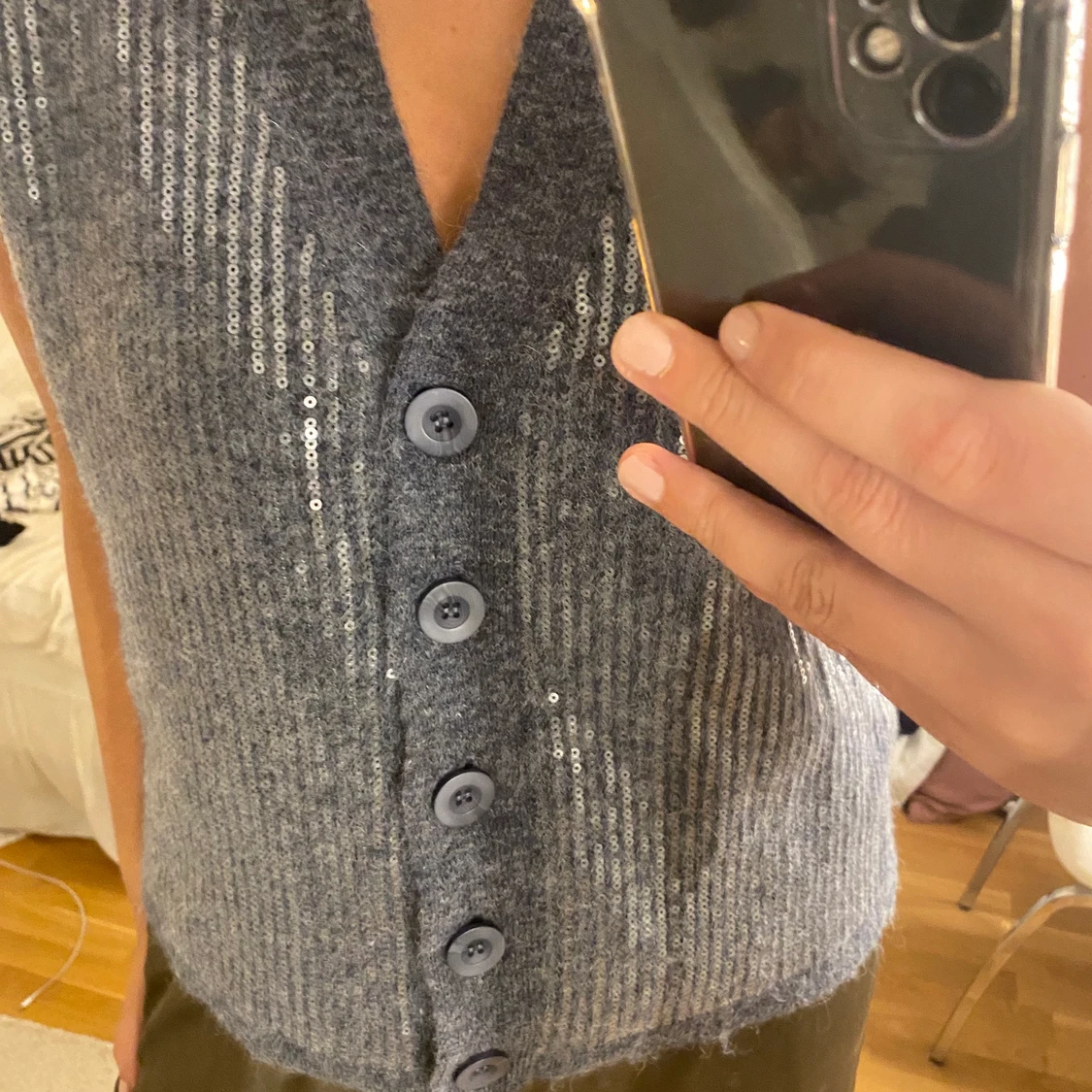 Zara väst stickad - 90