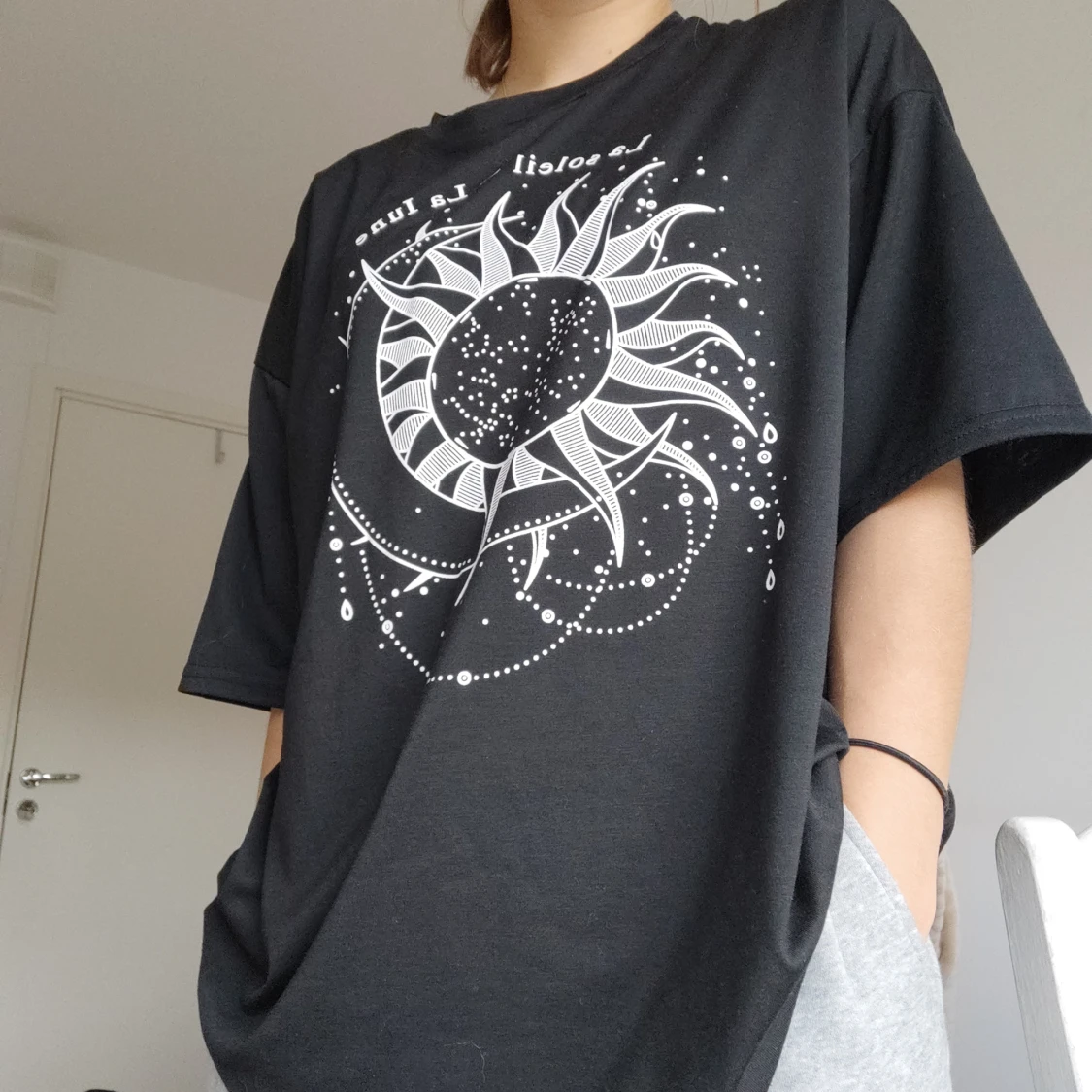 Black oversized tee  - 91