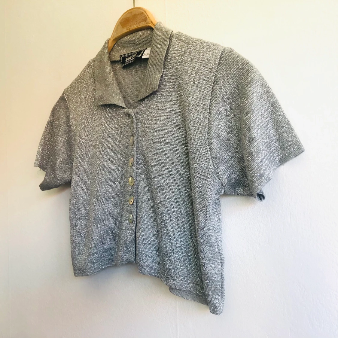 Retro croptop, glittrig!  - 90