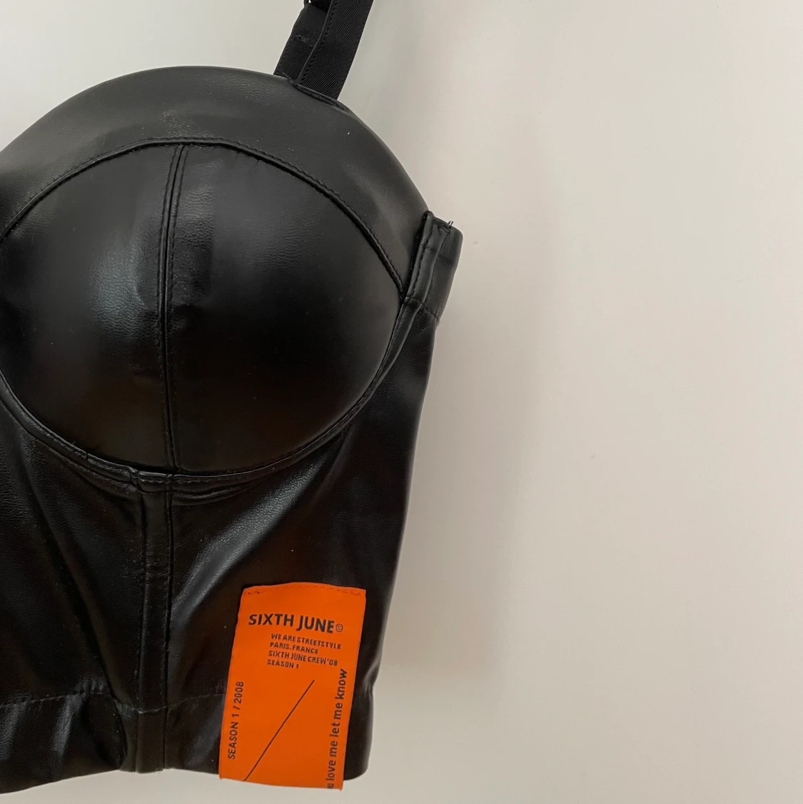 Korsett-topp svart - 91