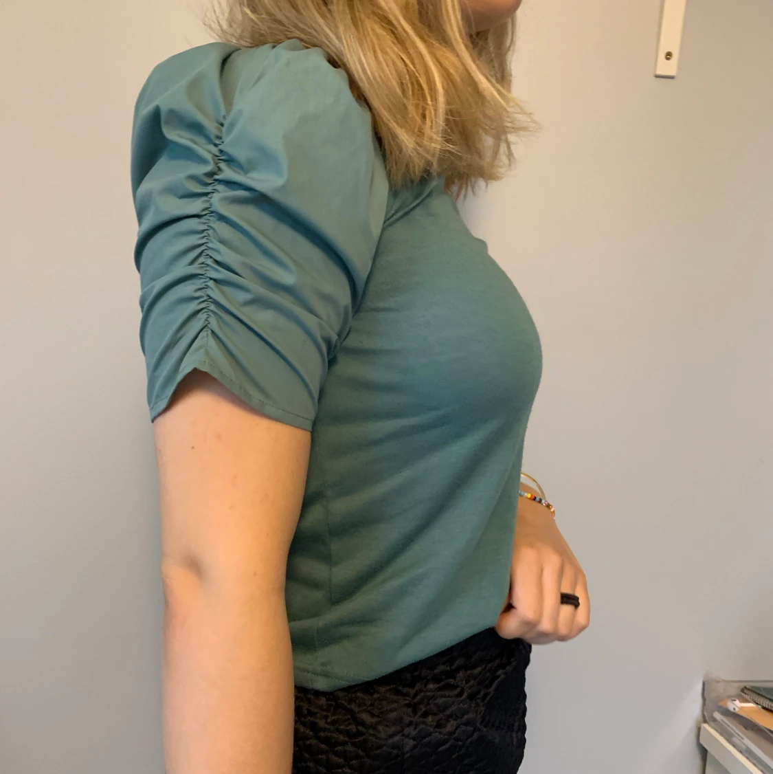 Grönblå tröja från pieces  - 90