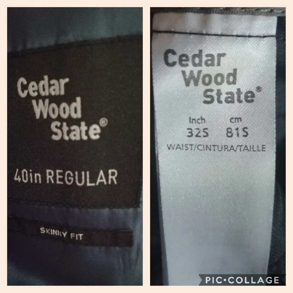 Marinblå kostym primark  - 91