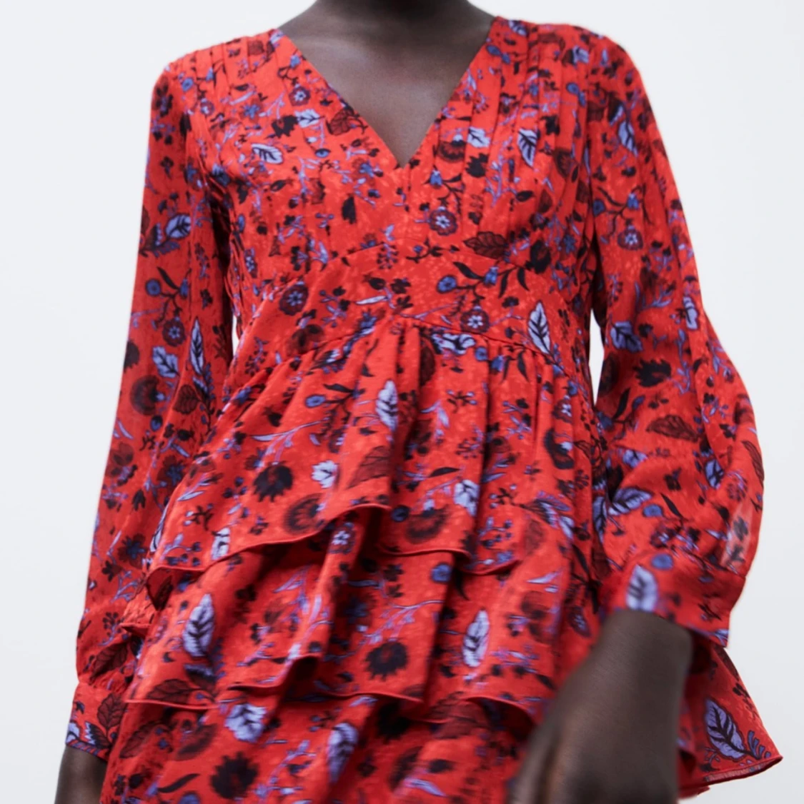 Röd klänning från zara