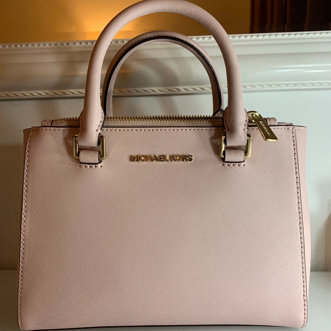 Michael Kors light pink mini tote bag