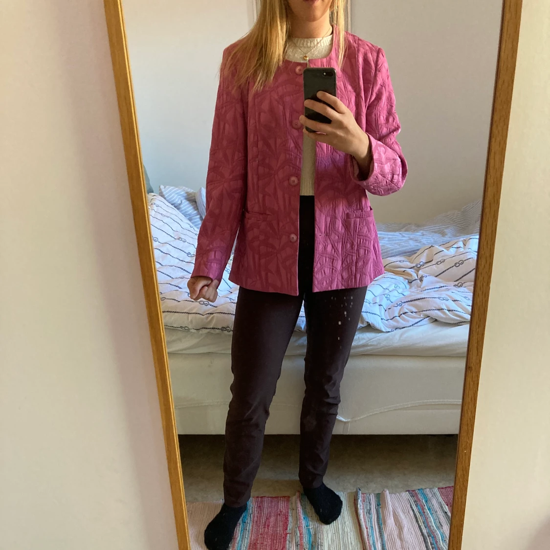 Rosa second hand jacka / kavaj strl M - 91