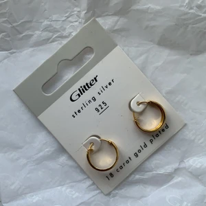 Örhängen - Säljer dessa fina guldpläterade silverörhängen. Inköptes förra månaden på Glitter, men tyvärr har dem aldrig kommit till användning för mig, därför säljer jag dem. Betalning sker via swish eller Plick SafePay :) Köparen står för eventuell frakt!