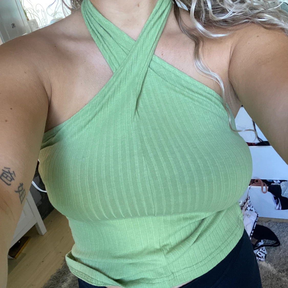 Grön halterneck - 90